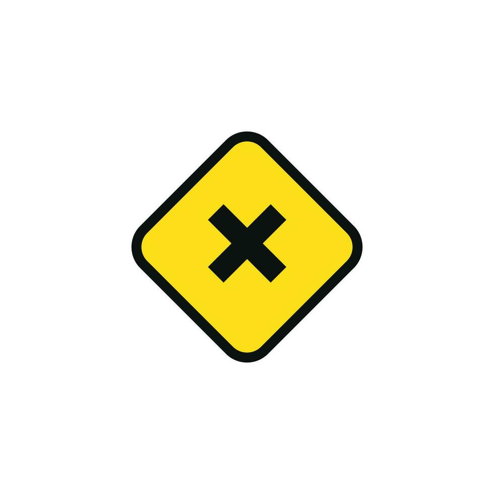 Irritant hazard caution warning symbol design vector