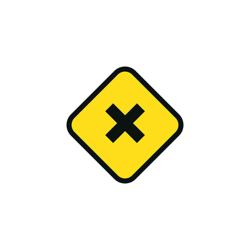 Irritant hazard caution warning symbol design vector