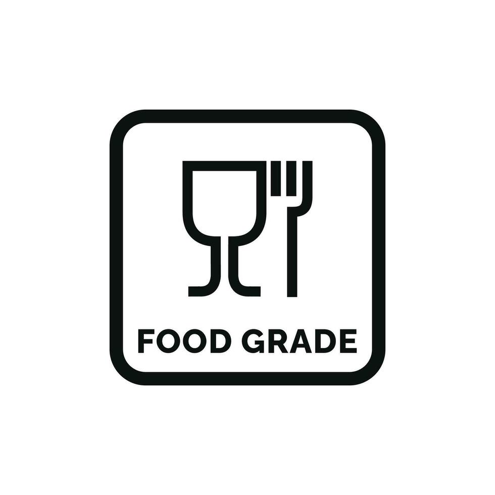 Food grade packaging mark icon symbol vector