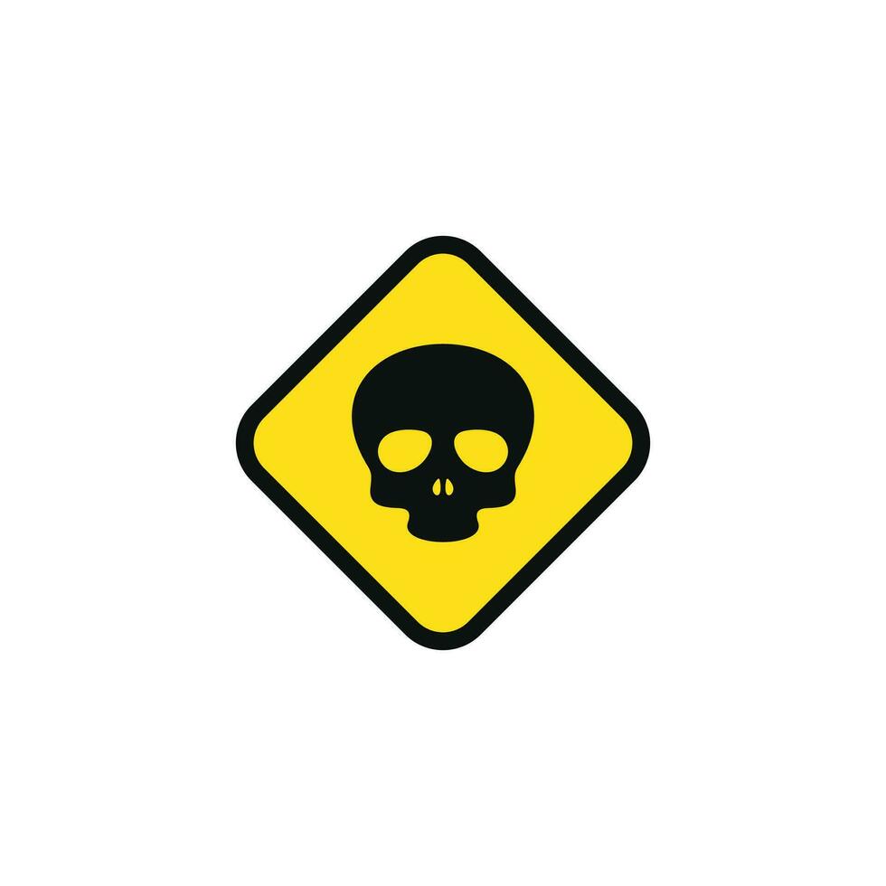 tóxico peligro precaución advertencia símbolo diseño vector