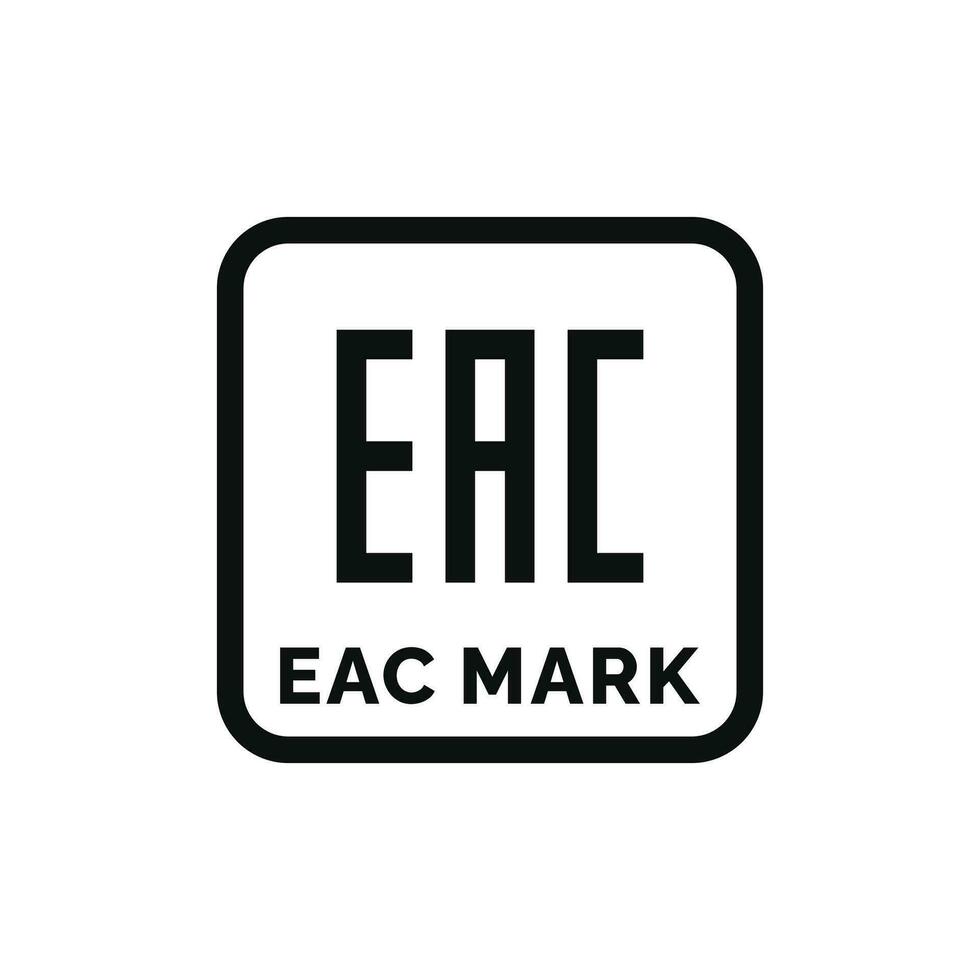 EAC packaging mark icon symbol vector