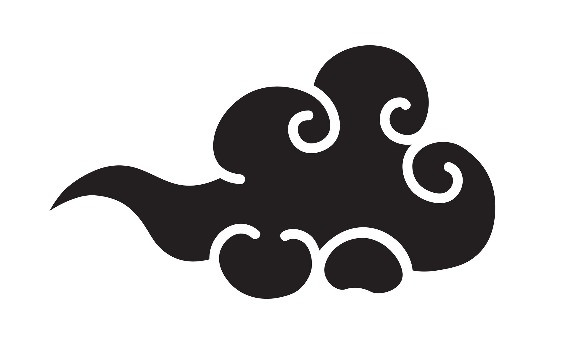 Cloud black color isolated on white background 25660955 Vector Art at