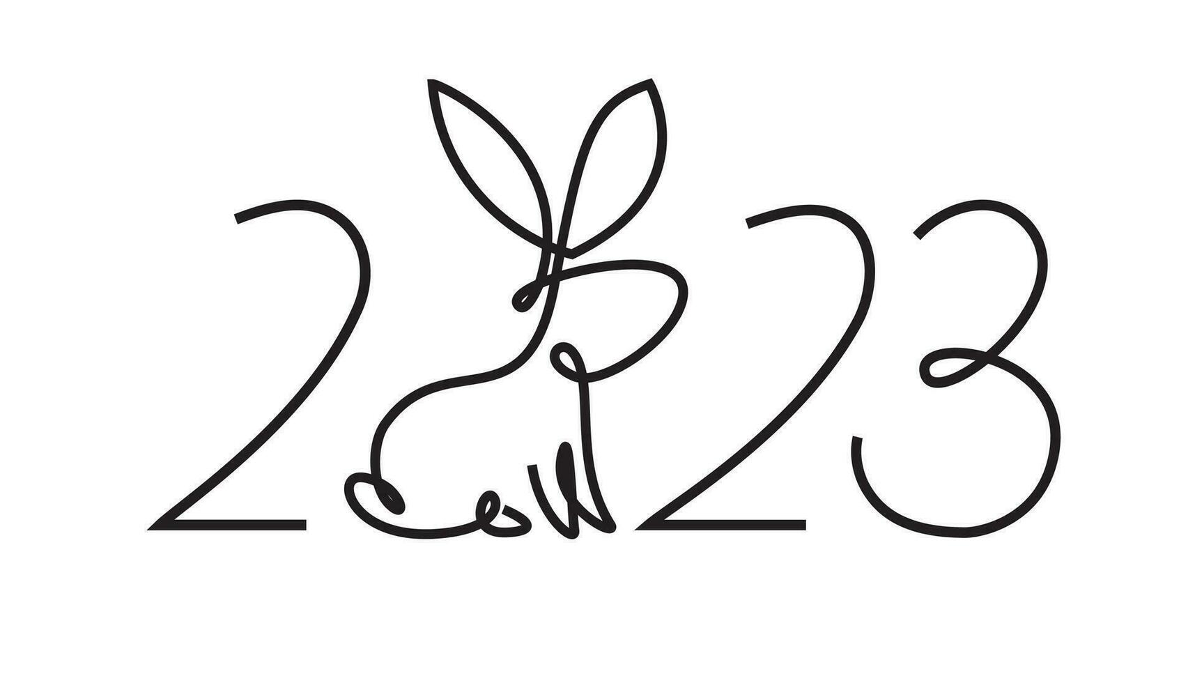 2023 Happy New Year celebration banne vector