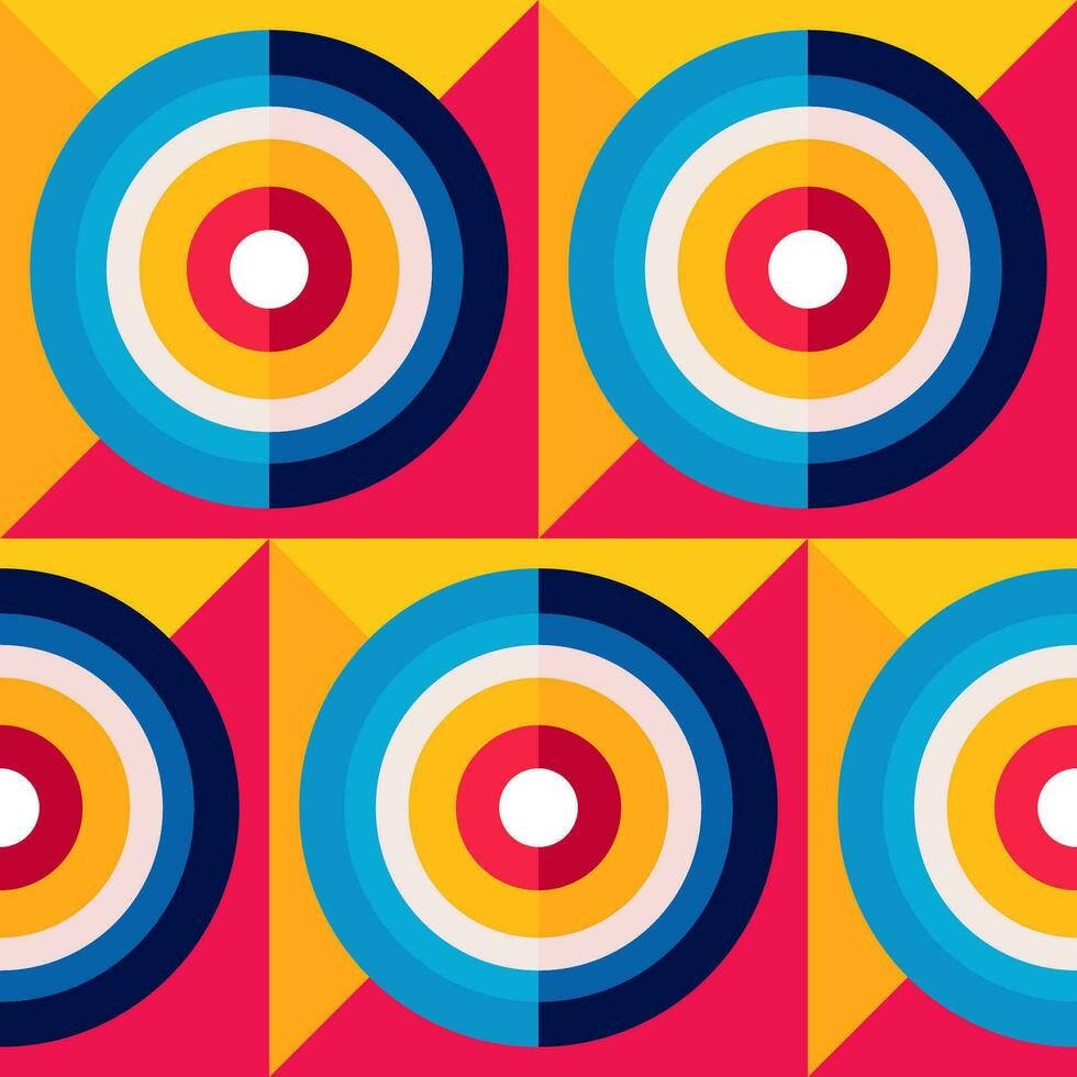 Abstract bauhaus pattern vector minimal 20s
