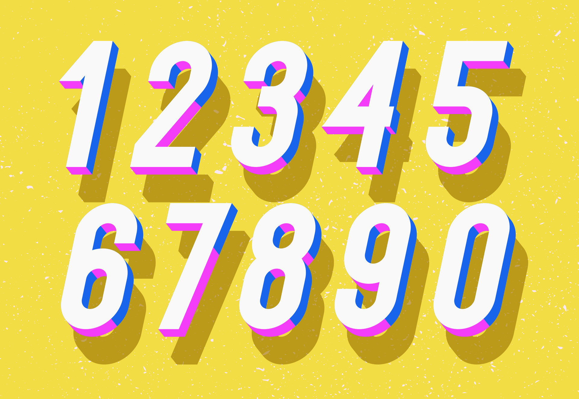 Vector Number Set 3d Bold Style Modern Typography 25661239 Vector Art Vector Number Set 3d Bold Style Modern Typography 25661239 Vector Art