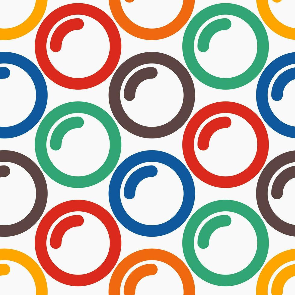 Circle pattern vector 70s color style