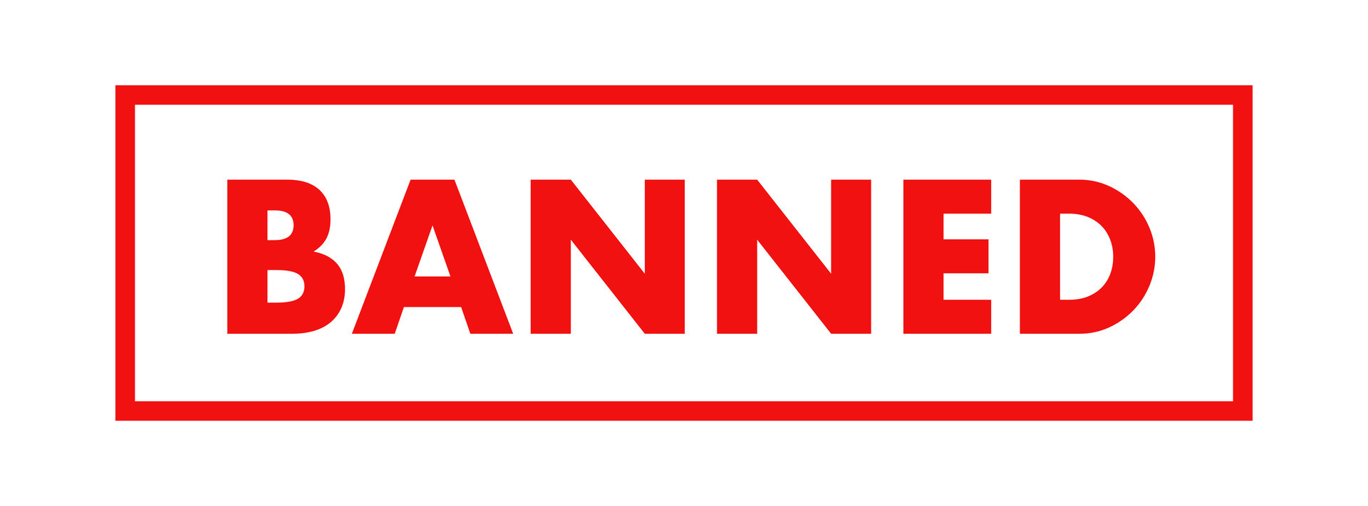Banned sign red color isolated 25661358 Vector Art at Vecteezy