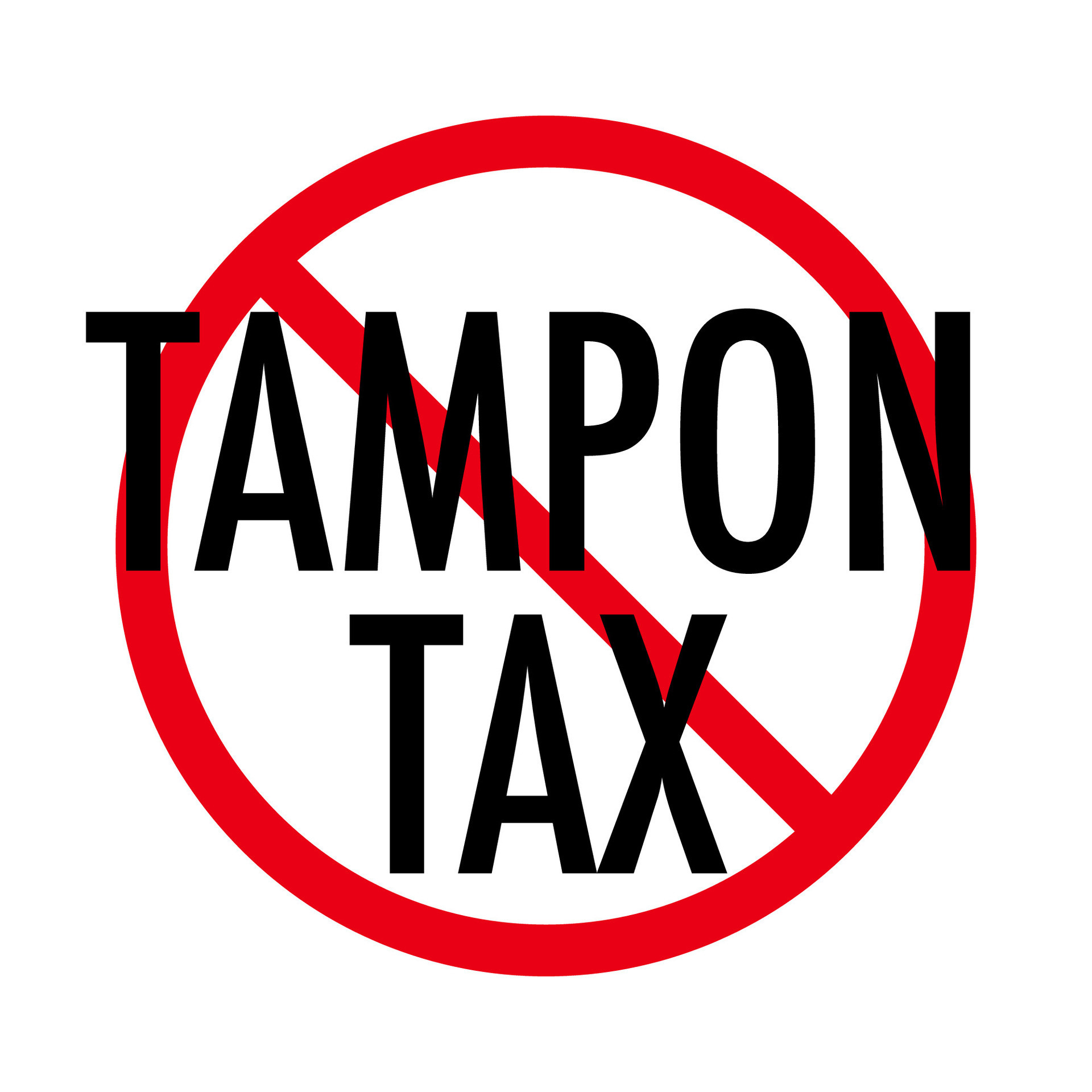 Tampon tax prohibition sign vector 25661398 Vector Art at Vecteezy