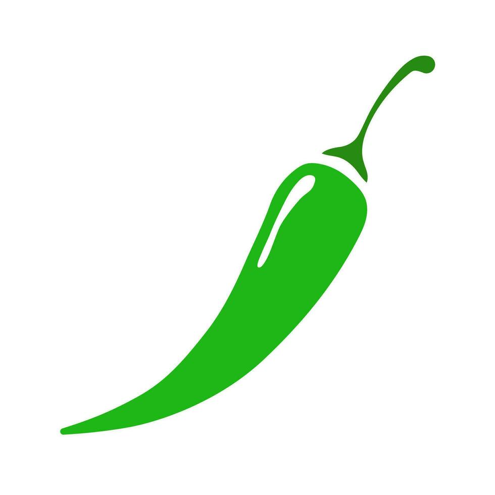 Green pepper vector isolated on white background 25661444 Vector Art at