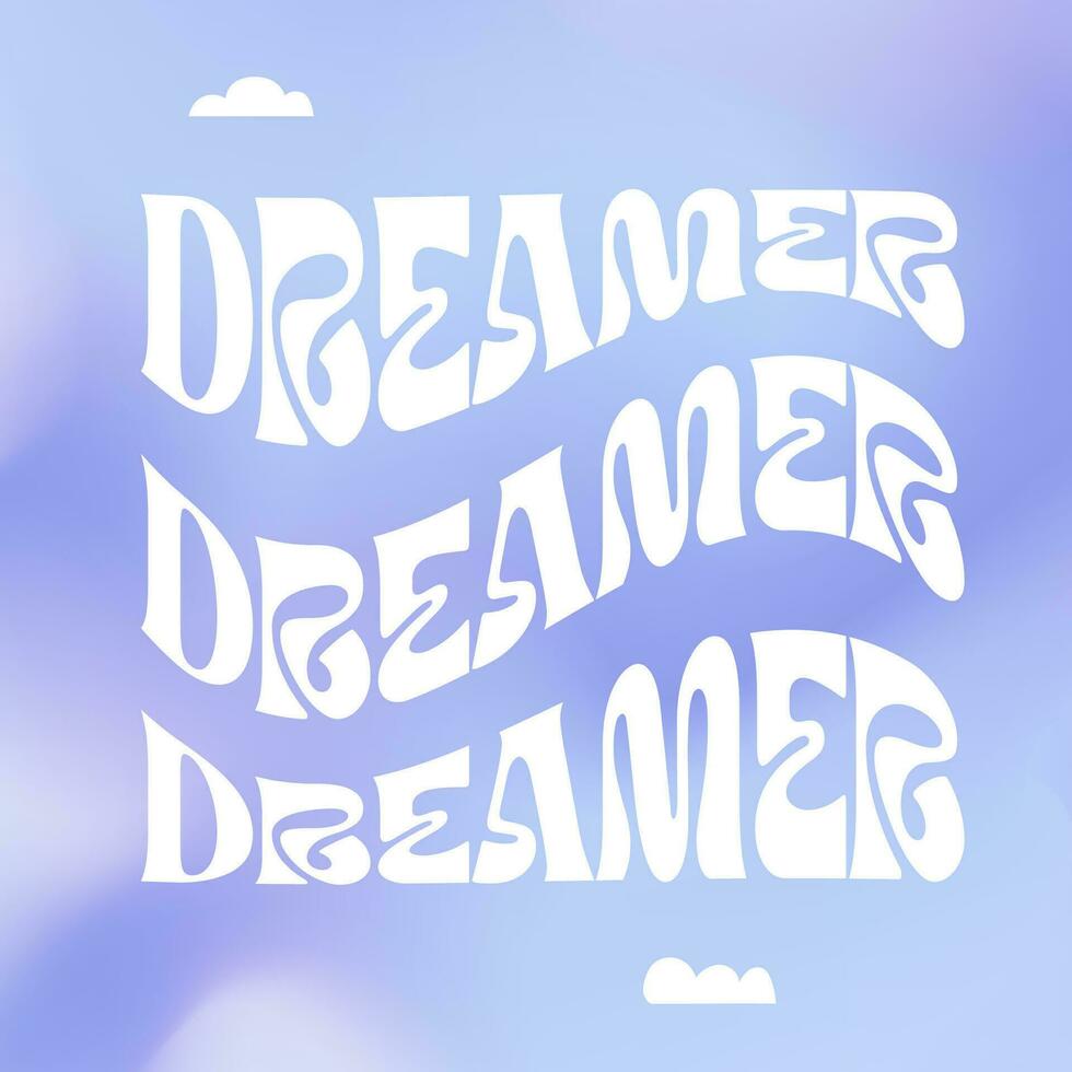 Y2k social media post templates dreamer vector