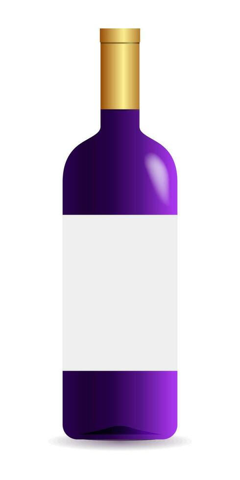 vino botella burlarse de arriba vector modelo