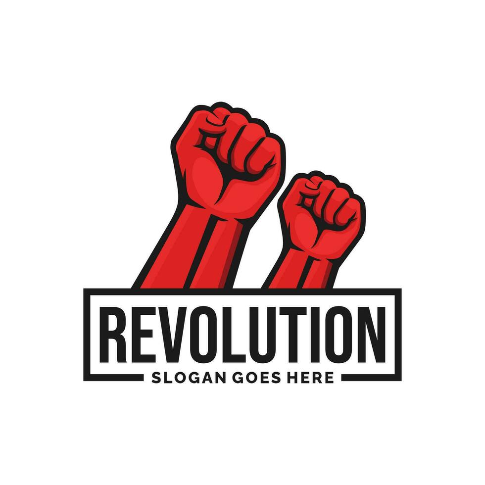 Revolution logo design vector illustration