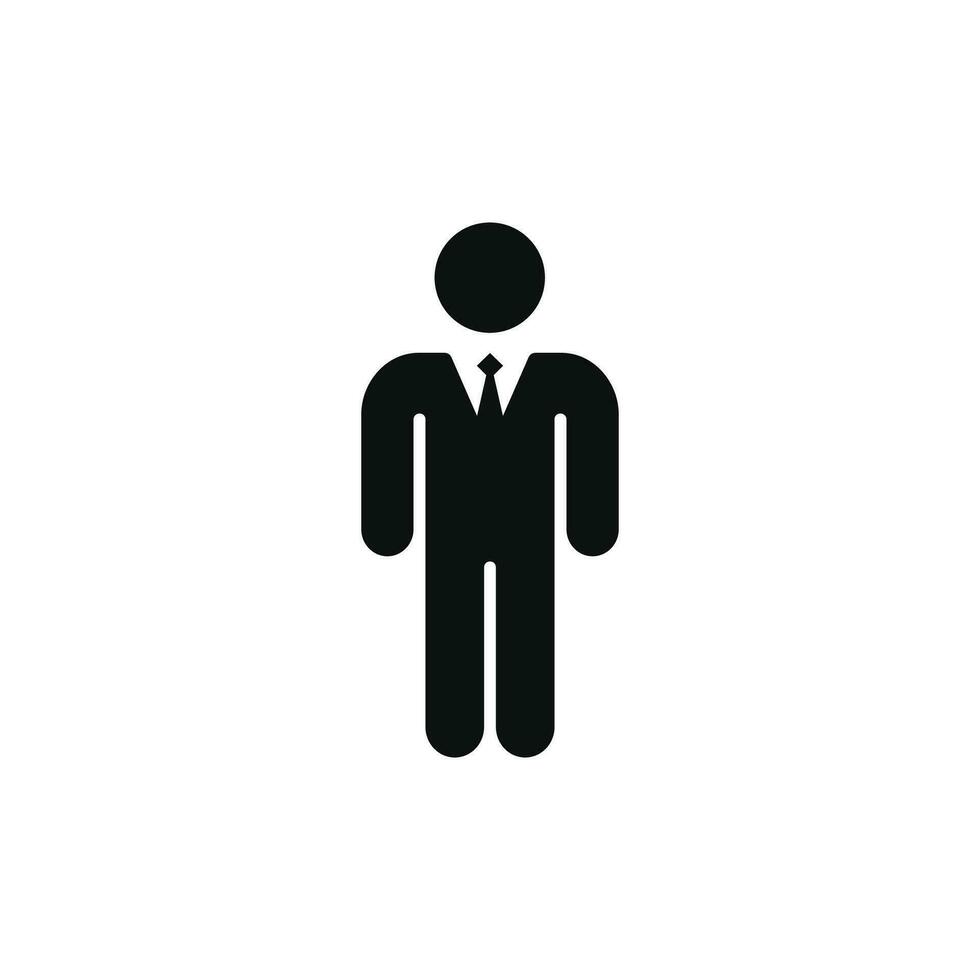 Businessman icon isolated on white background vector