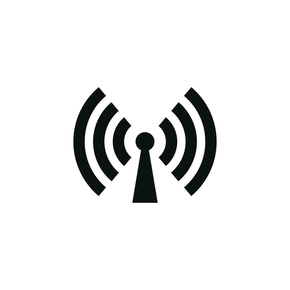 Antenna icon isolated on white background vector