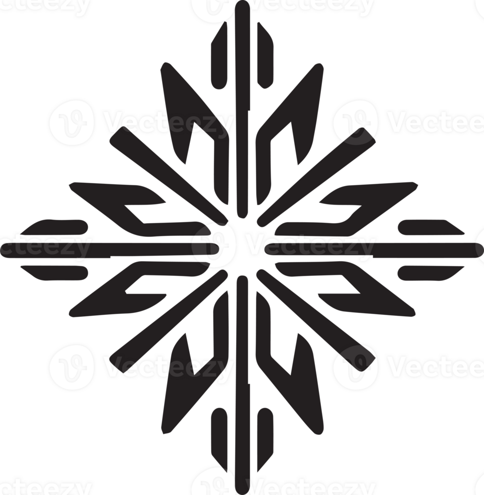 snowflake in flat style isolated on background png