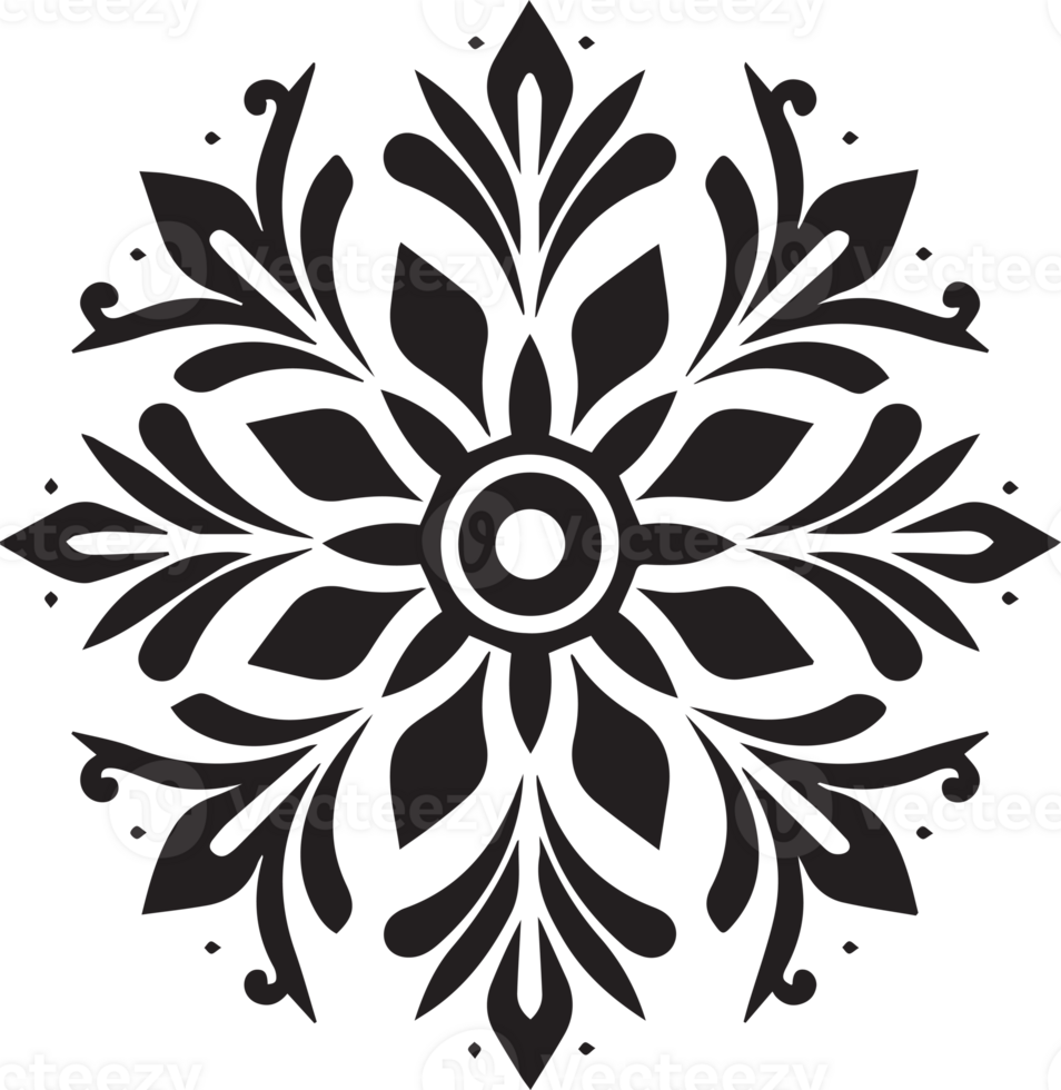 snowflake in flat style isolated on background png