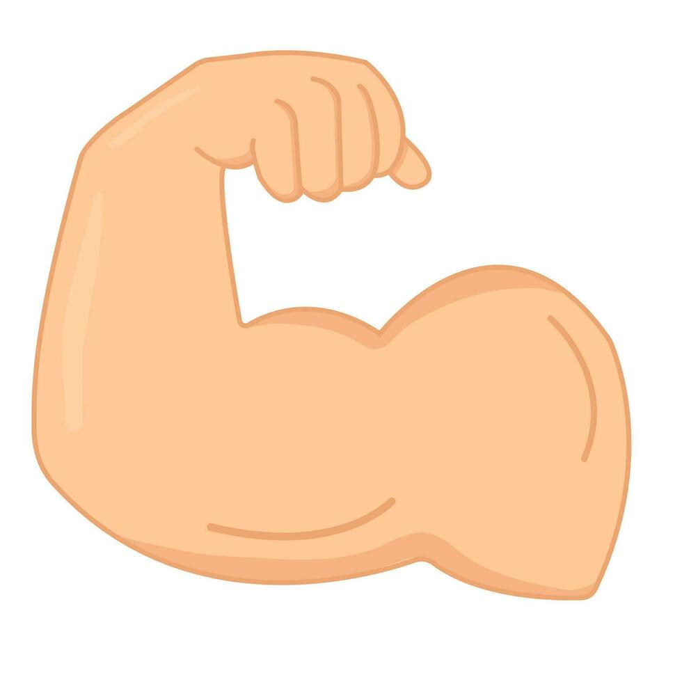 arm bicep icon, Powerful muscular arm man. Strong concept. vector