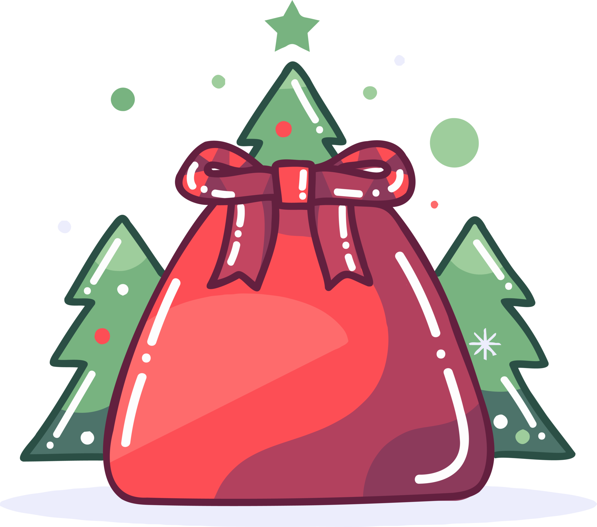 Christmas Gift Bags In Flat Style Isolated On Background 25664697 PNG christmas-gift-bags-in-flat-style-isolated-on-background-25664697-png