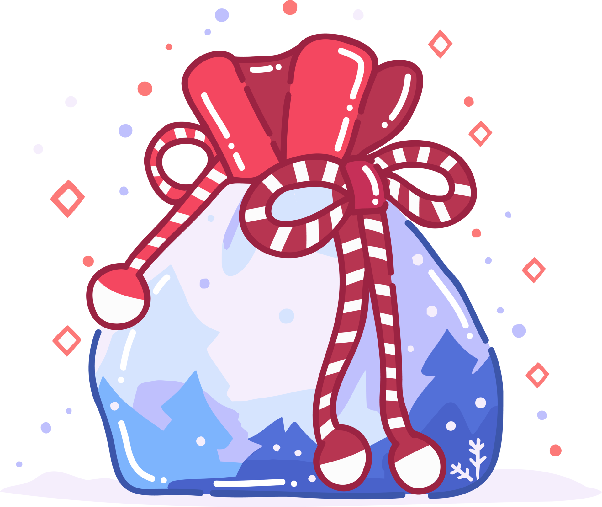 Christmas Gift Bags In Flat Style Isolated On Background 25664707 PNG christmas-gift-bags-in-flat-style-isolated-on-background-25664707-png