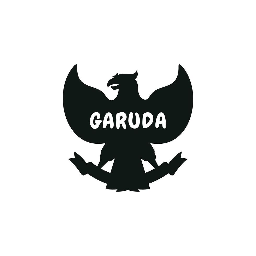 Garuda pancasila icon isolated on white background vector
