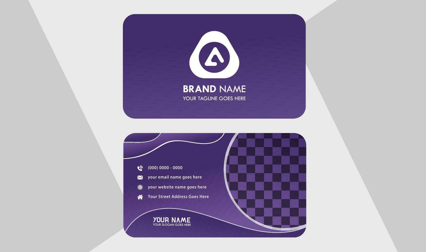 modern and clean professional business card template vector