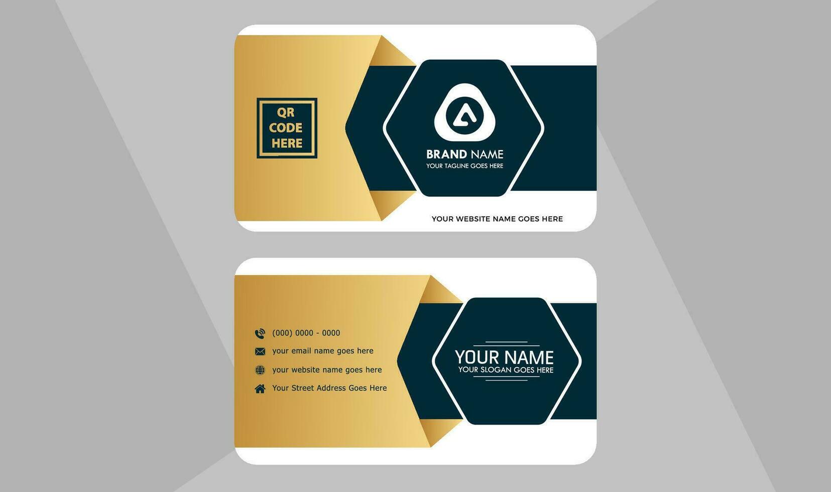 modern and clean professional business card template vector