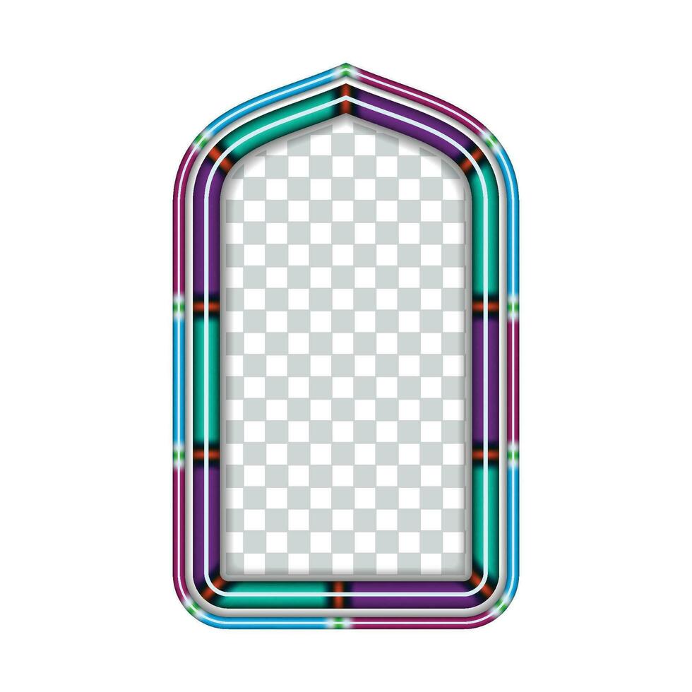 Vibrant Islamic Vector Frame Border Latest Design for a Modern Look