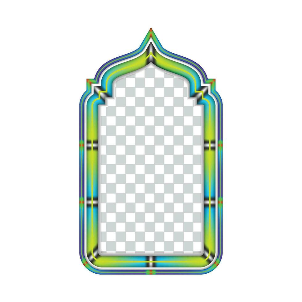 Modern Islamic Vector Frame Border Minimalist Touch with Current Colors