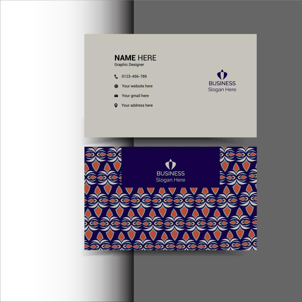 Business card template design vector