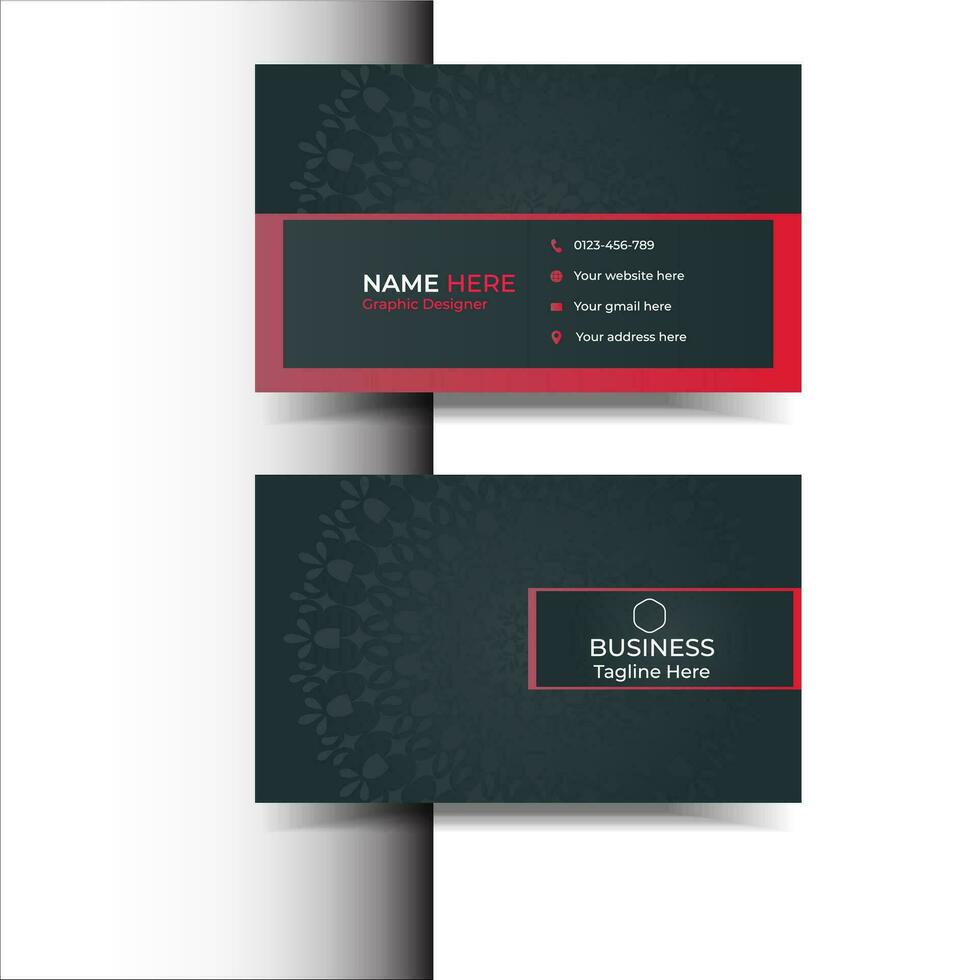 Business card template design vector