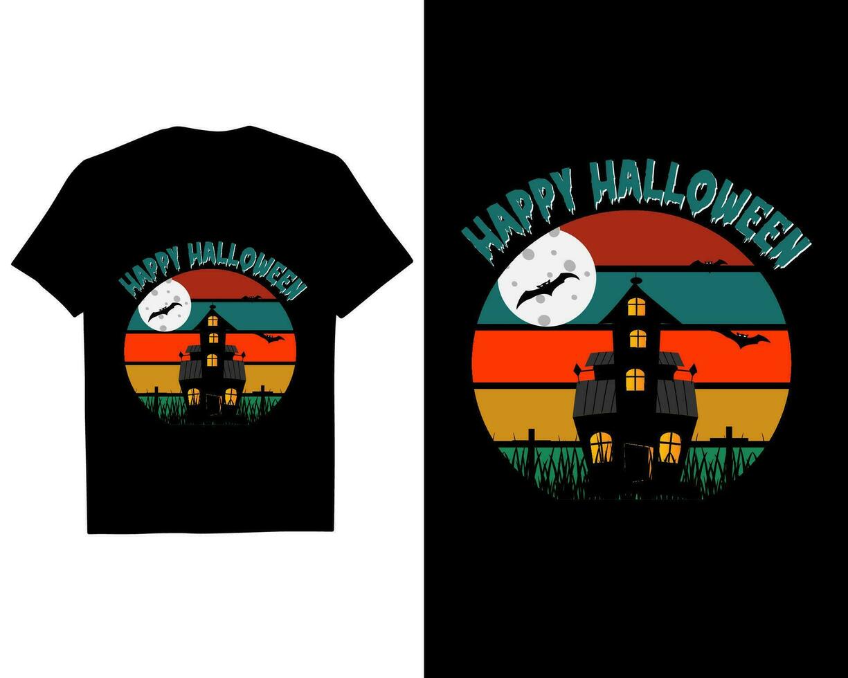 Halloween t shirt, vector