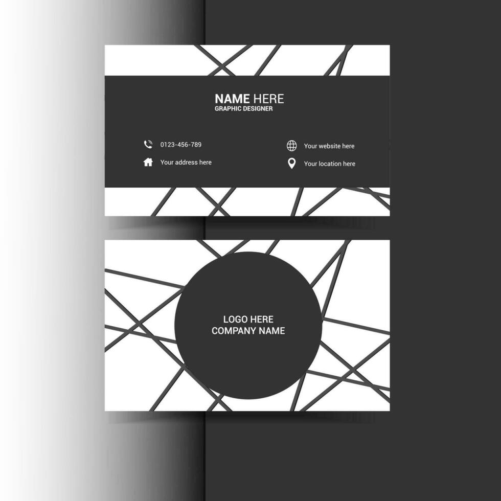 business card template vector