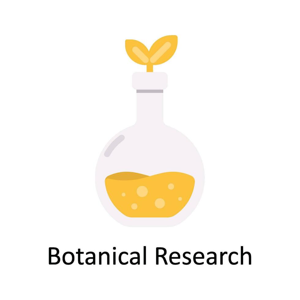 Botanical Research Vector Flat Icon Design illustration. Nature and ecology Symbol on White background EPS 10 File