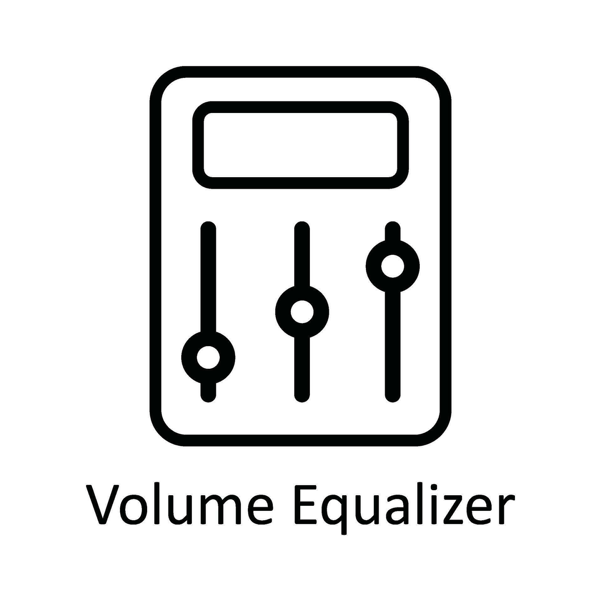 Volume Equalizer Vector outline Icon Design illustration. User