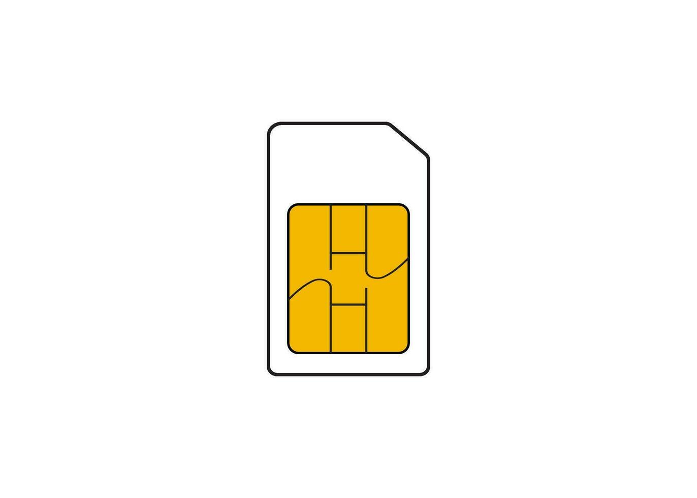 sim card icon vector