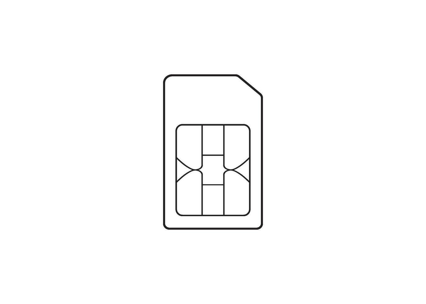 sim card icon vector