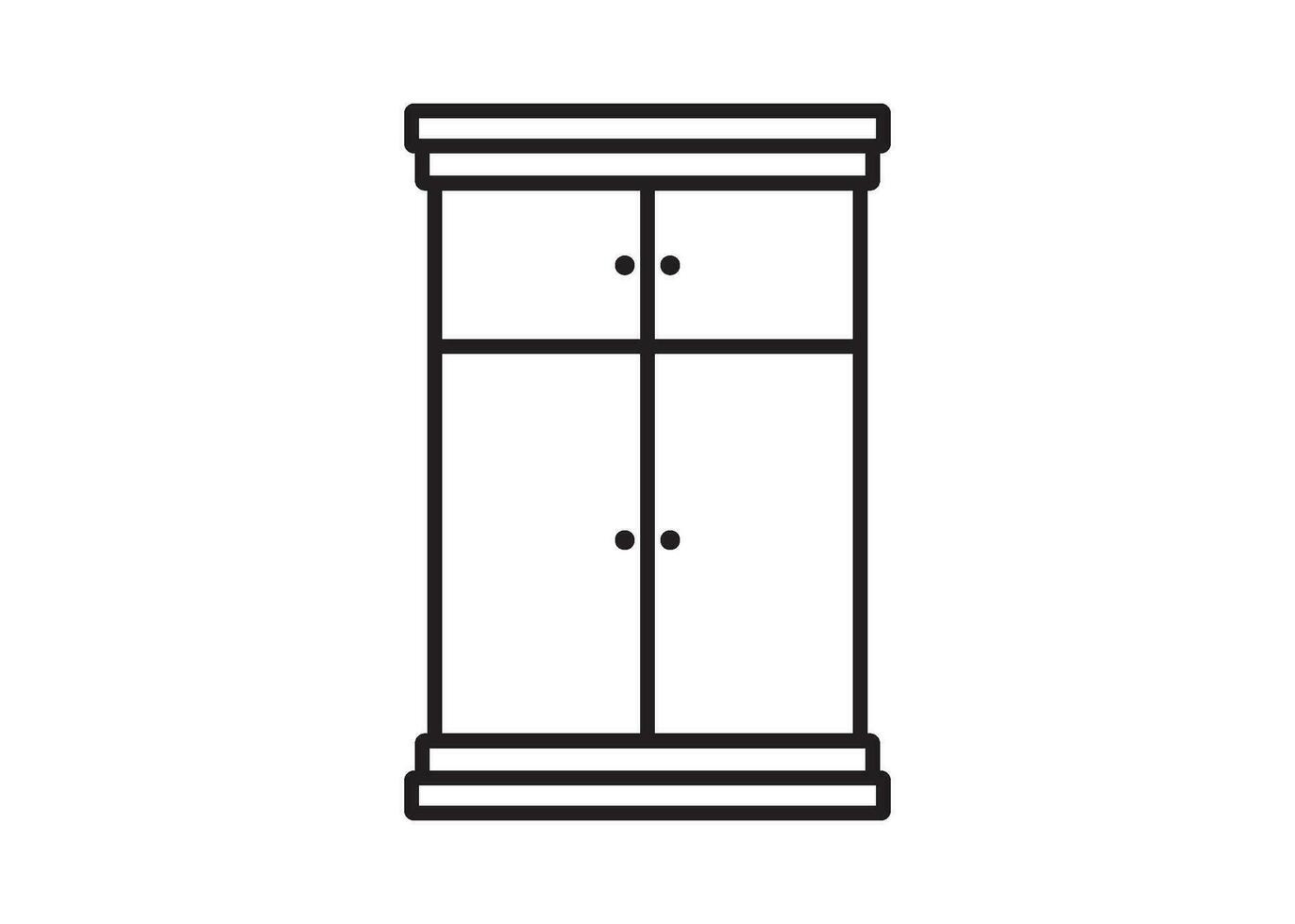 cupboard icon design template vector isolated