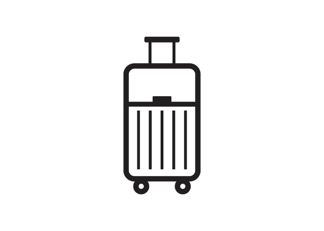 suitcase icon design vector