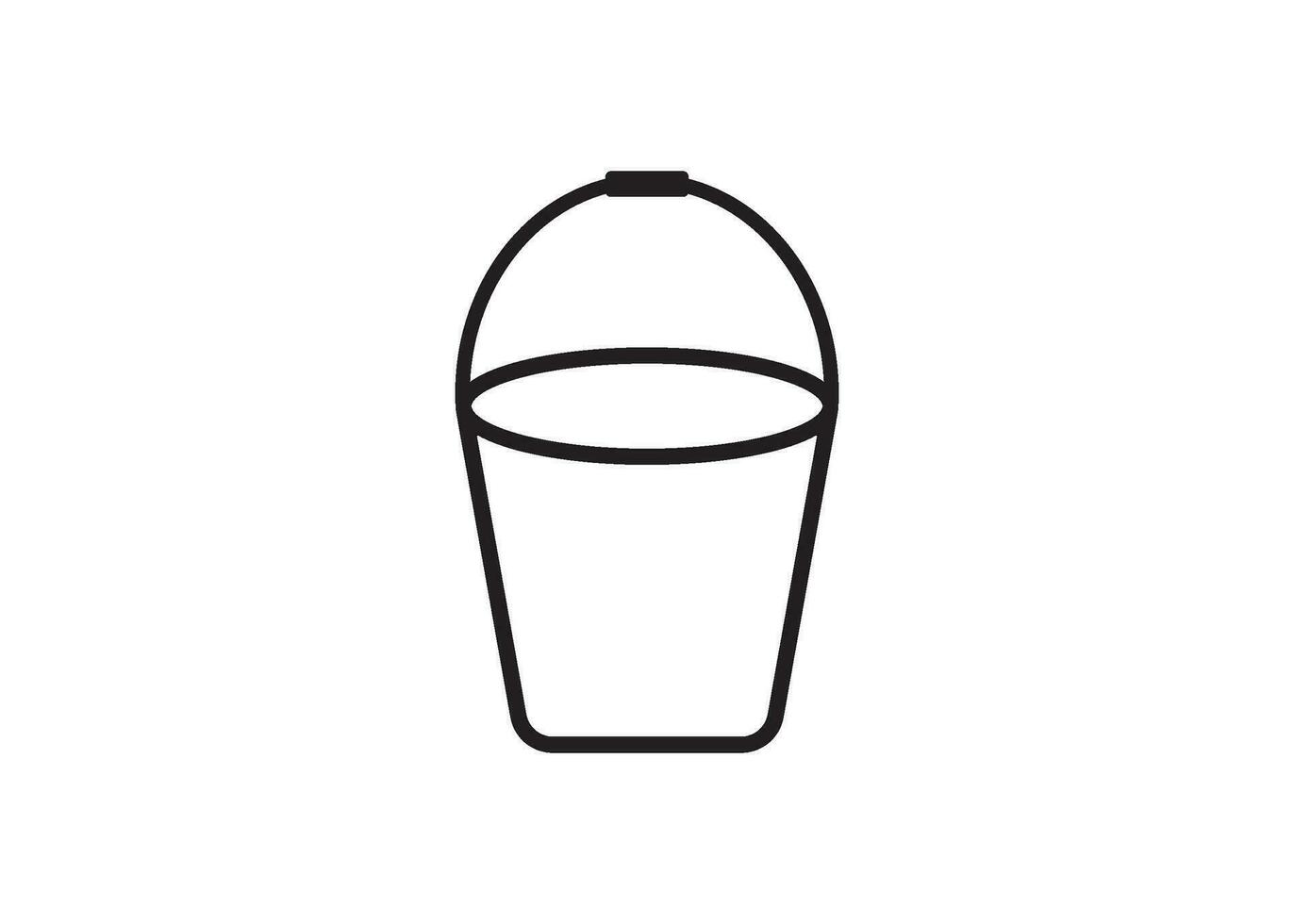 bucket icon design vector