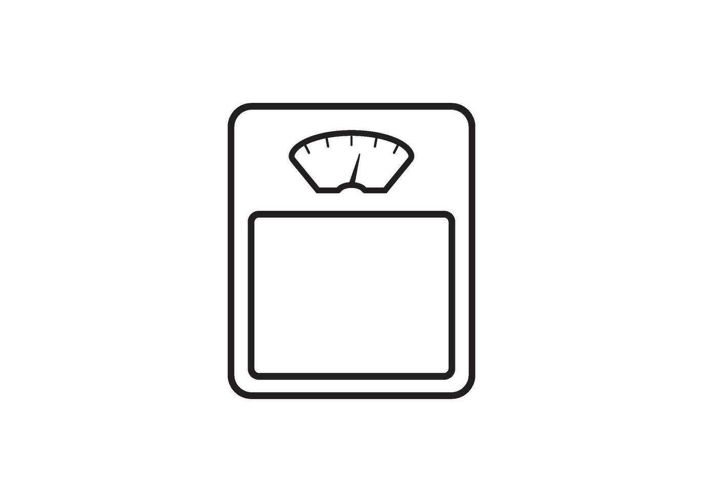 scale icon design vector