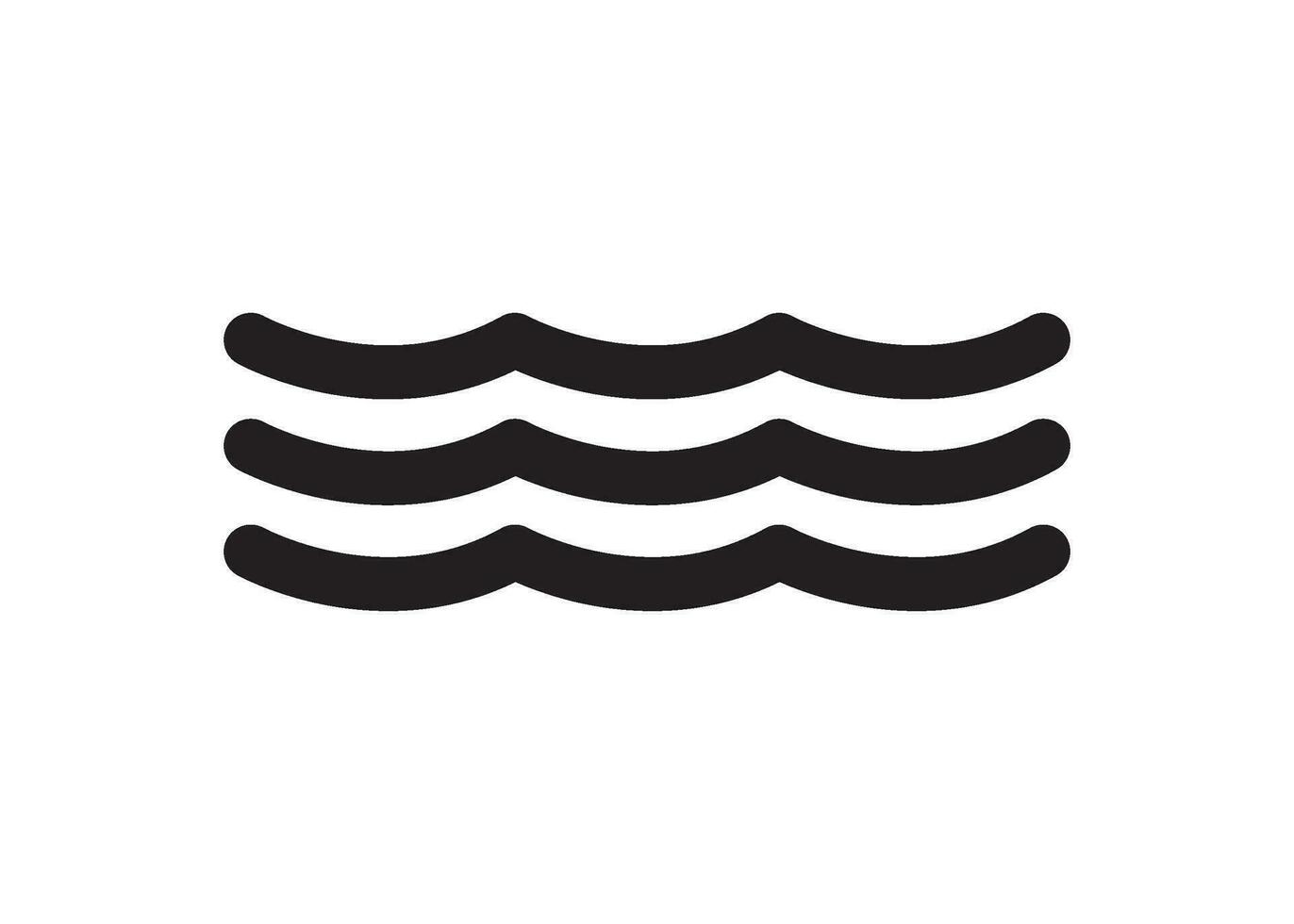 wave icon design vector