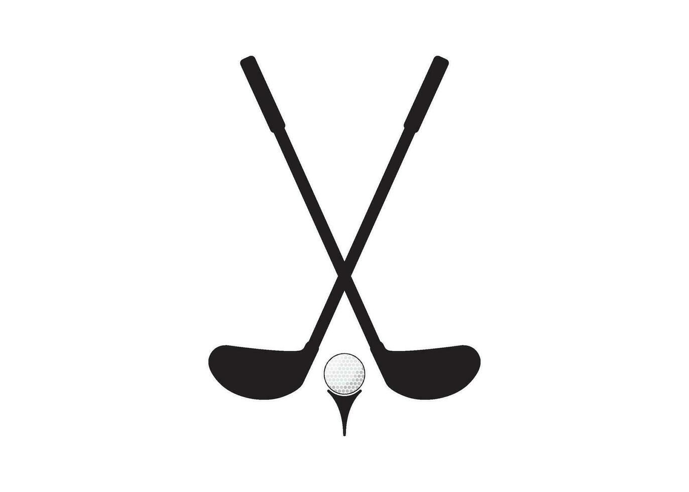 golf stick icon design vector