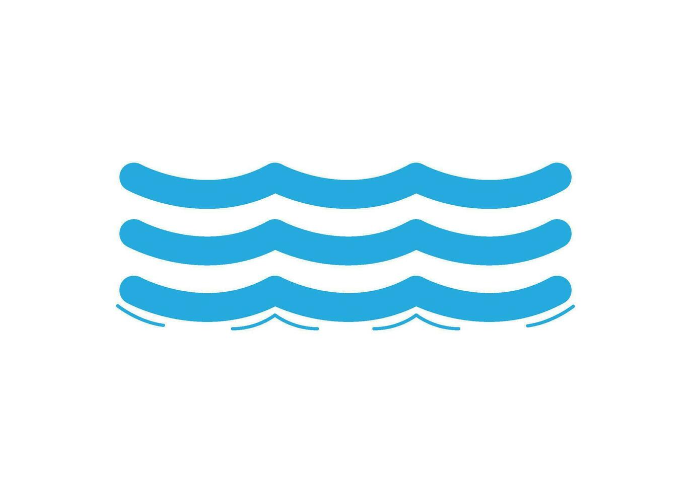 wave icon design vector