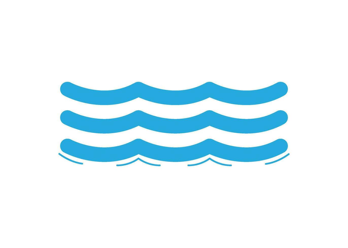 wave icon design vector