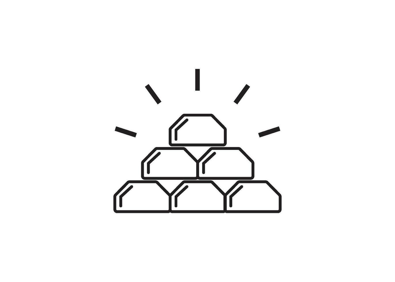 gold icon design vector