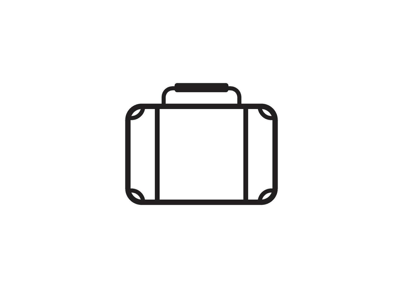 suitcase icon design vector