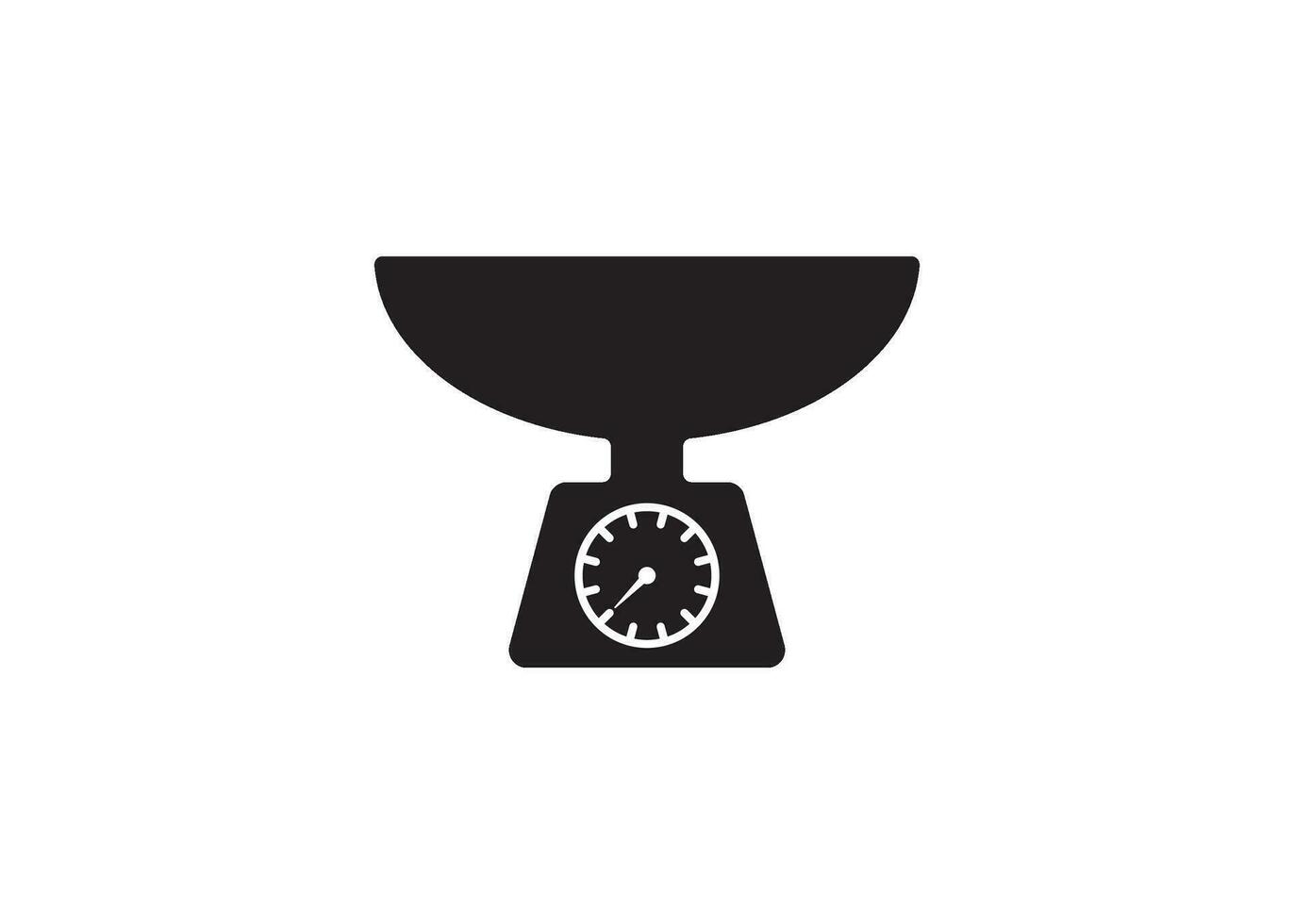 scale icon design vector