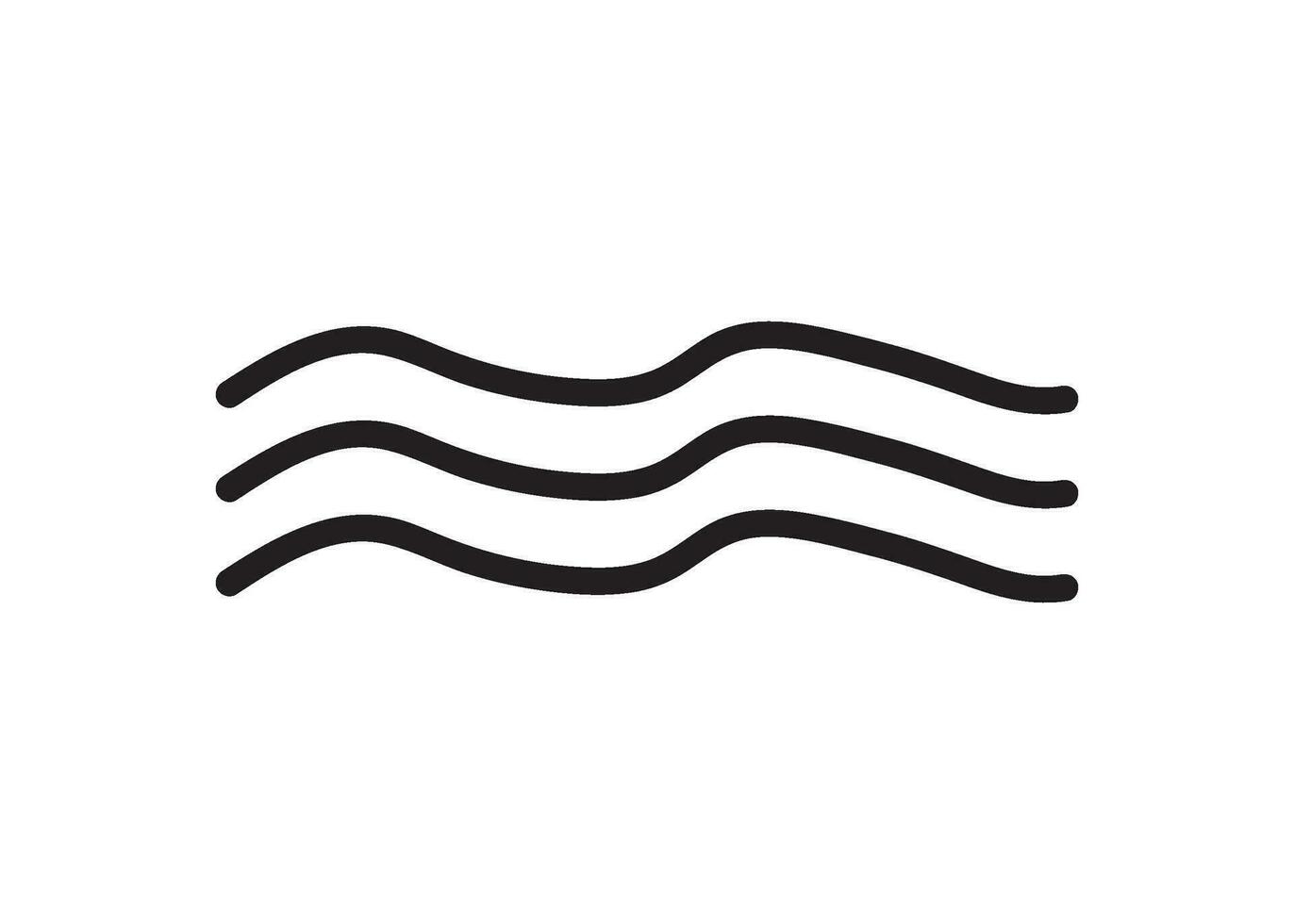 wave icon design vector