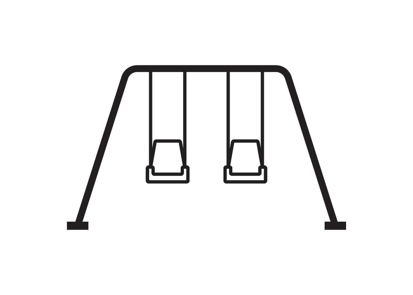 swings icon design template vector isolated