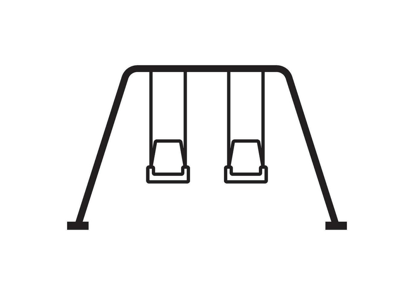 swings icon design template vector isolated